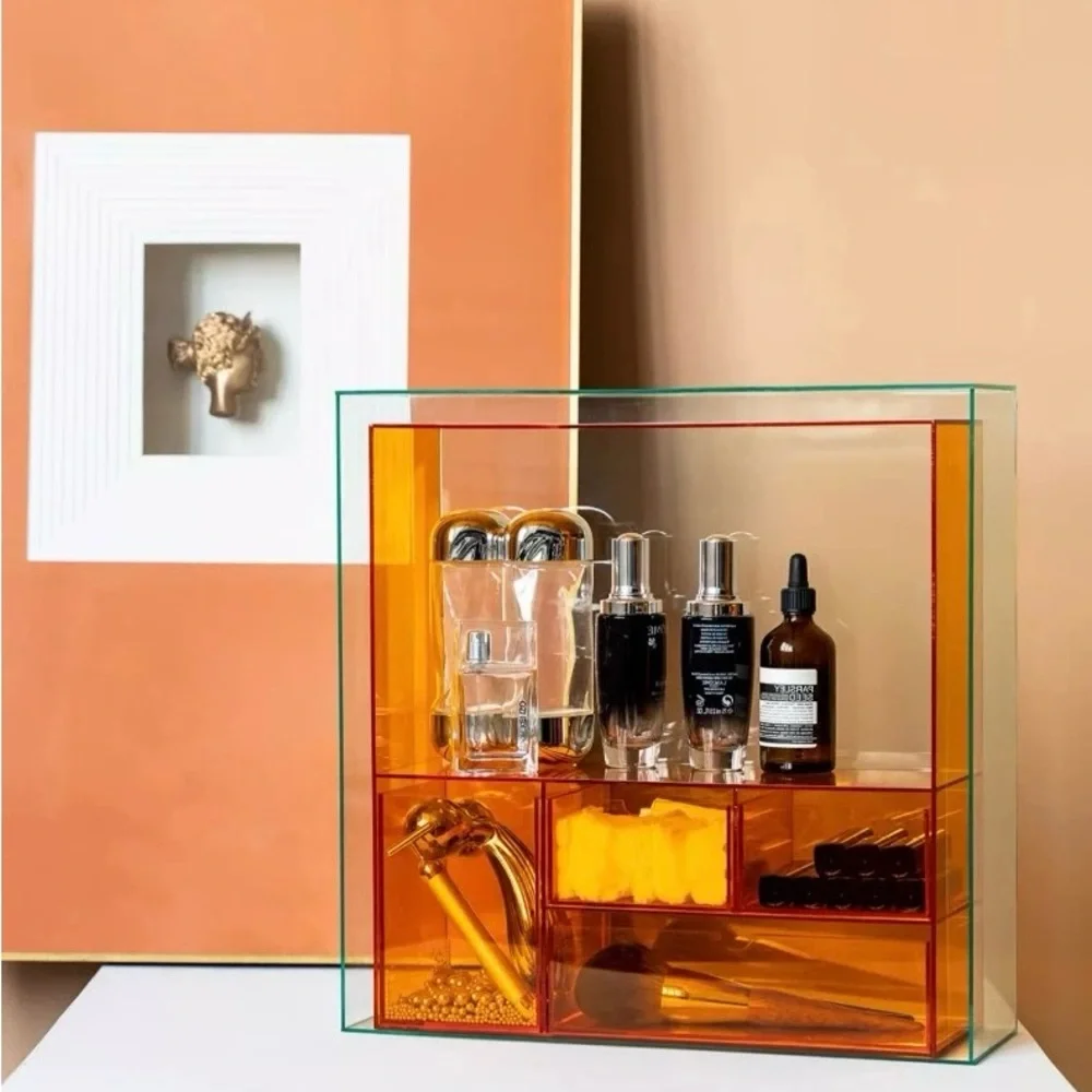 Aryclic Cosmetic Makeup Accessories Storage Rack